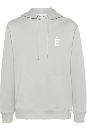 Etudes Bluzy, Mężczyzna, Szary, L, Bawełna, Organiczna Bawełna Logo Patch Bluza