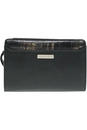 Burberry Pre-owned, Kobieta, Czarny, ONE SIZE, Pre-owned Leather clutches