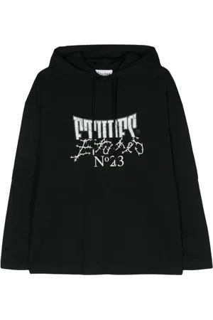 Etudes Bluzy, Mężczyzna, Czarny, L, Bawełna, Czarno-Biały Organiczny Bawełniany Hoodie