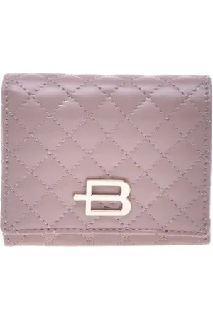 BALDININI Akcesoria, Kobieta, Fioletowy, ONE SIZE, Skóra, Wallet in black nude leather leather