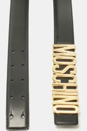 Moschino Pre-owned, Kobieta, Czarny, ONE SIZE, Pre-owned Leather belts