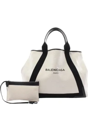 Balenciaga Pre-owned, Kobieta, Beżowy, ONE SIZE, Len, Pre-owned Canvas totes