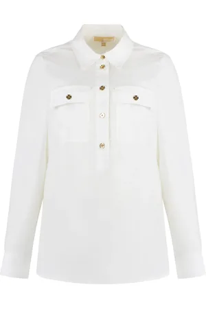 Michael Kors Bluzki, Kobieta, Biały, L, Blouses Shirts