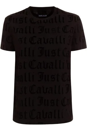 Roberto Cavalli Koszulki, Kobieta, Czarny, M, Koszulki i Polosy