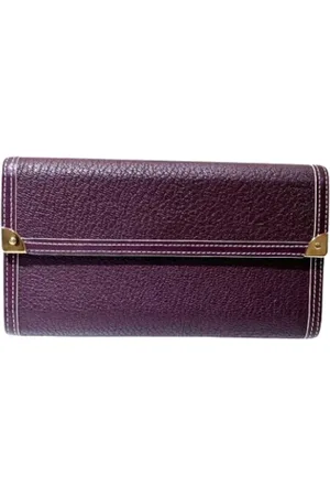 LOUIS VUITTON Pre-owned, Kobieta, Fioletowy, ONE SIZE, Skóra, Pre-owned skórzane portfele