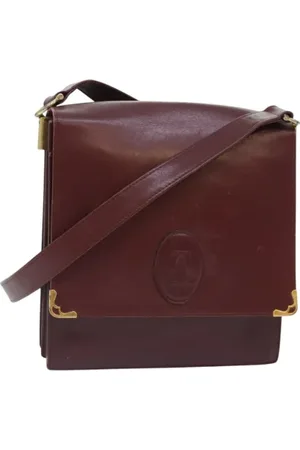 Cartier Pre-owned, Kobieta, Czerwony, ONE SIZE, Pre-owned skórzane torby na ramię