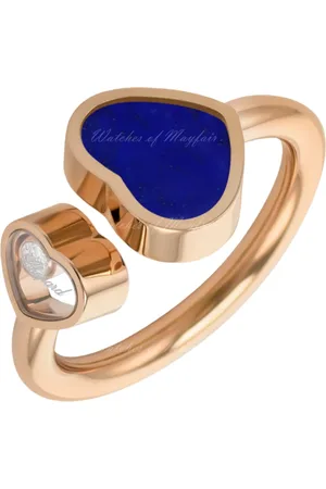 Chopard Akcesoria, Kobieta, Żółty, ONE SIZE, Złoty pierścień z lazurytem
