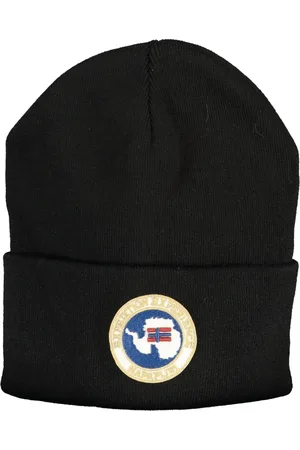 Napapijri Akcesoria, Mężczyzna, Czarny, ONE SIZE, Czarna męska czapka z logo