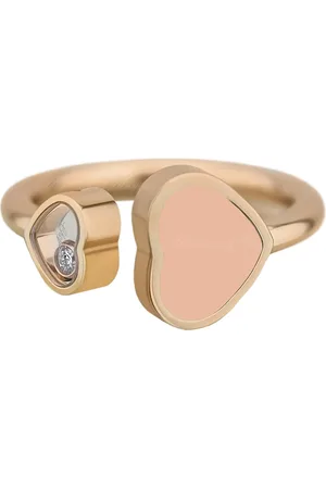 Chopard Akcesoria, Kobieta, Żółty, ONE SIZE, Happy Hearts Rose Gold Róse Stone Ring 829482-5612