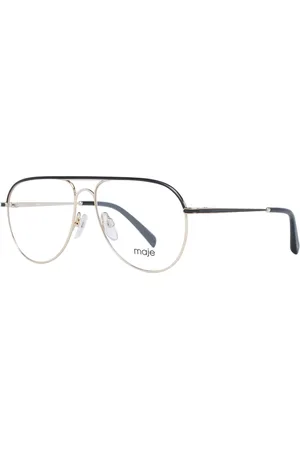 Maje Akcesoria, Kobieta, Żółty, ONE SIZE, Złote Okulary Aviator dla Kobiet