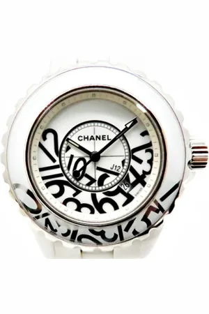 CHANEL Pre-owned, Kobieta, Biały, ONE SIZE, Pre-owned Fabric watches