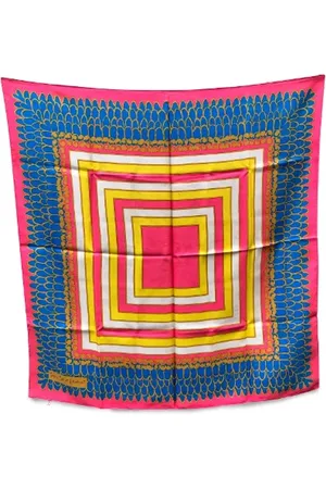 Saint Laurent Pre-owned, Kobieta, Wielobarwność, ONE SIZE, Pre-owned Silk scarves