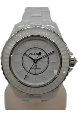 CHANEL Pre-owned, Kobieta, Biały, ONE SIZE, Pre-owned Fabric watches