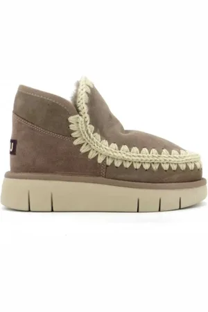 Mou Buty, Kobieta, Szary, 40 EU, Wełna, Shearling Eskimo Bounce Sneaker