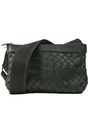 Bottega Veneta Pre-owned, Mężczyzna, Czarny, ONE SIZE, Pre-owned skórzane torby na ramię