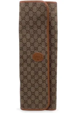 Gucci Pre-owned, Kobieta, Beżowy, ONE SIZE, Pre-owned Fabric travel-bags