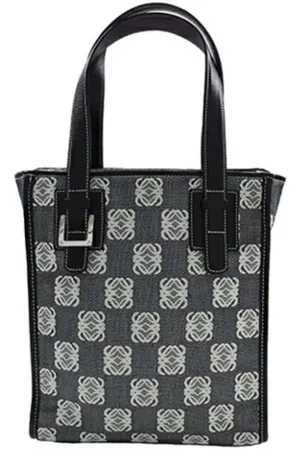 Loewe Pre-owned, Kobieta, Czarny, ONE SIZE, Pre-owned Canvas handbags