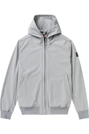MCS Bluzy, Mężczyzna, Szary, M, Nylon, Szara Kurtka Softshell z Kapturem
