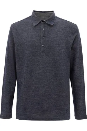 corneliani Koszulki, Mężczyzna, Niebieski, L, Niebieski Wełniany Polo