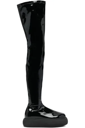 The Attico Buty, Kobieta, Czarny, 37 EU, Czarne Buty na Platformie