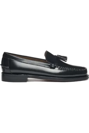 SEBAGO Buty, Mężczyzna, Czarny, 43 1/2 EU, Klasyczny mokasyn skórzany z frędzlami