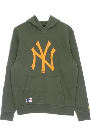 New Era Bluzy, Mężczyzna, Zielony, S, Bluza z Kapturem MLB Sezonowa