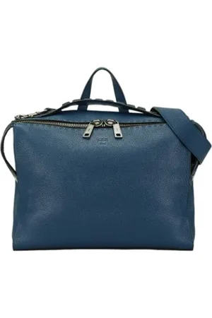 Fendi Pre-owned, Mężczyzna, Niebieski, ONE SIZE, Pre-owned skórzane torby na ramię