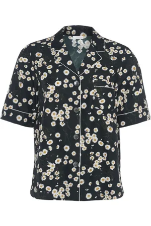 ERES Bluzki, Kobieta, Czarny, S, Romantyczna Koszula Chemise Print