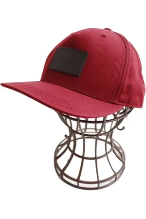 Coach Pre-owned, Kobieta, Czerwony, ONE SIZE, Pre-owned Cotton hats