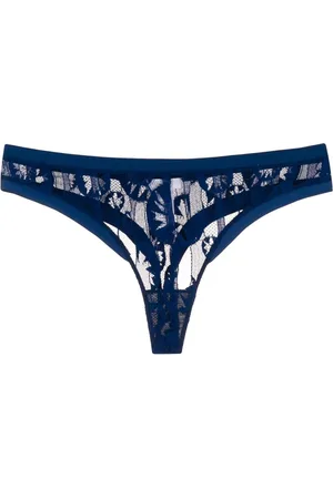 ERES Bielizna, Kobieta, Niebieski, M, Niebieska Icon Slip Lingerie