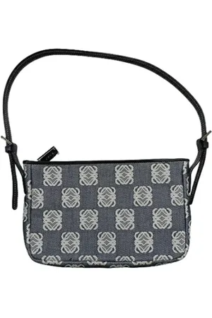 Loewe Pre-owned, Kobieta, Szary, ONE SIZE, Pre-owned Canvas shoulder-bags