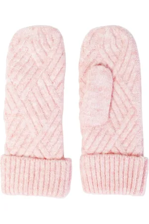 Pieces® Akcesoria, Kobieta, Różowy, ONE SIZE, Różowe Dzianinowe Rękawiczki dla Kobiet