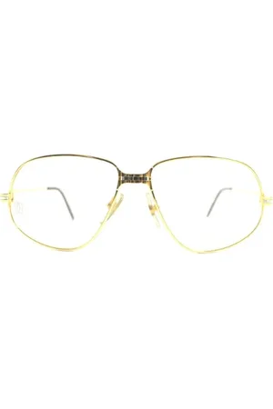 Cartier Pre-owned, Kobieta, Żółty, ONE SIZE, Pre-owned Metal sunglasses