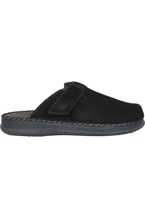 Rohde Buty, Mężczyzna, Czarny, 45 EU, Czarne męskie kapcie do domu