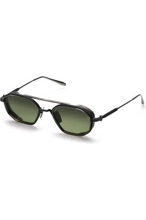 AKONI Akcesoria, Mężczyzna, Czarny, ONE SIZE, Oktagonalne okulary przeciwsłoneczne w matowej czerni