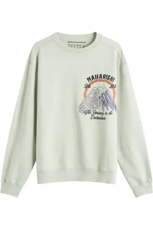 Maharishi Bluzy, Mężczyzna, Zielony, XL, Paz Crew Sweat Zielony