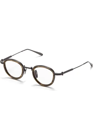 AKONI Akcesoria, Mężczyzna, Czarny, ONE SIZE, Eleganckie Czarne Żelazne Zielone Okulary