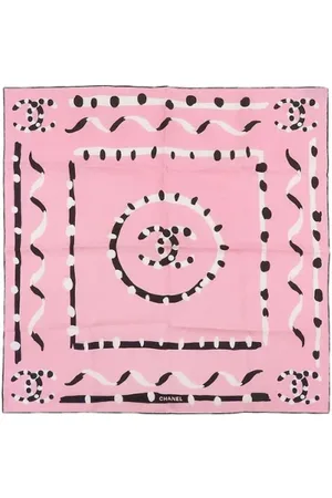 CHANEL Pre-owned, Kobieta, Różowy, ONE SIZE, Pre-owned Silk scarves