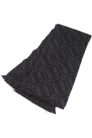 Fendi Pre-owned, Mężczyzna, Czarny, ONE SIZE, Pre-owned Wool scarves