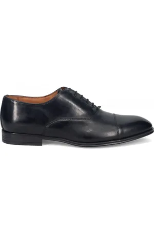 SANGIORGIO Buty, Mężczyzna, Czarny, 43 EU, Czarne Skórzane Buty Brogues