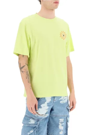 GCDS Koszulki, Mężczyzna, Zielony, S, Surfing Wirdo T-shirt