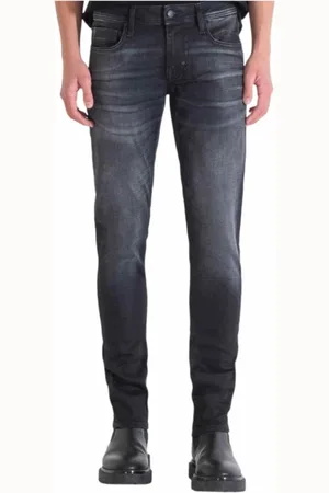 Antony Morato Jeansy, Mężczyzna, Czarny, W36, Czarne Spodnie Tapered Styl Nowoczesny
