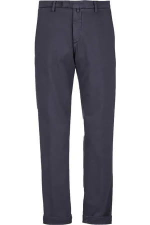 Briglia 1949 Spodnie, Mężczyzna, Niebieski, 4XL, Granatowe Spodniey Slim Fit Modal