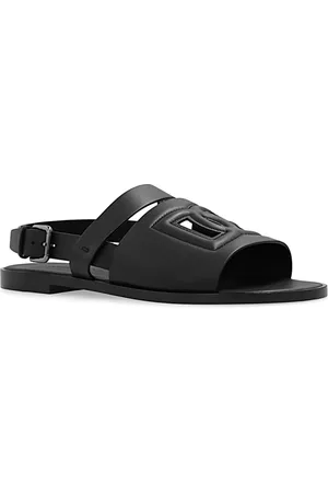 Dolce & Gabbana Buty, Mężczyzna, Czarny, 40 EU, Stylowe Sandały na Lato