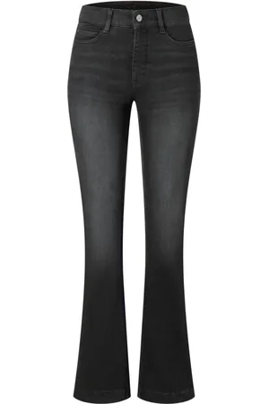Mac Jeansy, Kobieta, Czarny, S, Bawełna, Bootcut Jeansy Authentic Mega Flex