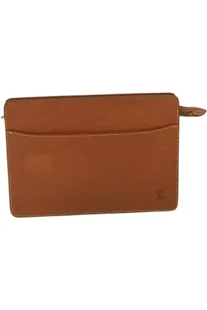LOUIS VUITTON Pre-owned, Mężczyzna, brązowy, ONE SIZE, Pre-owned Leather clutches