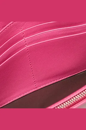 Dior Pre-owned, Kobieta, Różowy, ONE SIZE, Pre-owned skórzane portfele