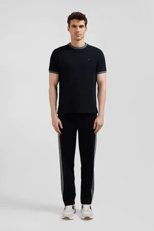 Eden Park Koszulki, Mężczyzna, Czarny, M, T-shirt z krótkim rękawem z bawełny