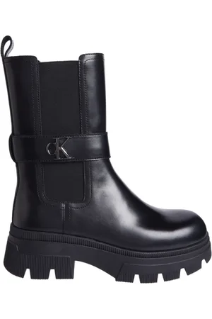Calvin Klein Buty, Kobieta, Czarny, 39 EU, Chunky Combat Chelsea Botki