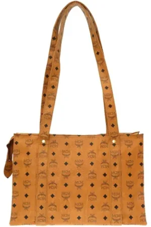 MCM Pre-owned, Kobieta, brązowy, ONE SIZE, Pre-owned Canvas totes